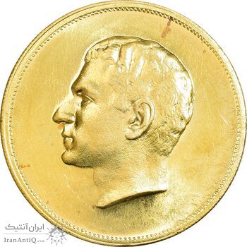 مدال  طلا بیست و پنجمین سال سلطنت 1344 - MS62 - محمدرضا شاه مدال  طلا بیست و پنجمین سال سلطنت 1344 - MS62 - محمدرضا شاه