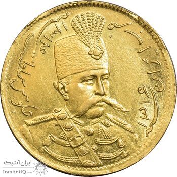 سکه طلا 1 تومان 1316 تصویری - MS63 - مظفرالدین شاه