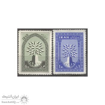 تمبر سال پناهندگان جهانی 1339 - محمدرضا شاه