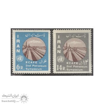 تمبر سمپوزیوم بین المللی صنایع نفتی 1341 - محمدرضا شاه تمبر سمپوزیوم بین المللی صنایع نفتی 1341 - محمدرضا شاه