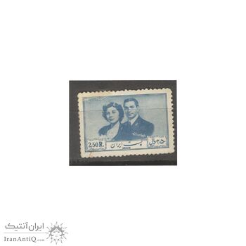 تمبر عروسی محمدرضا شاه و ثریا اسفندیاری 1329 - محمدرضا شاه تمبر عروسی محمدرضا شاه و ثریا اسفندیاری 1329 - محمدرضا شاه