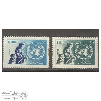 تمبر روز ملل متحد (سری اول) 1332 - محمدرضا شاه
