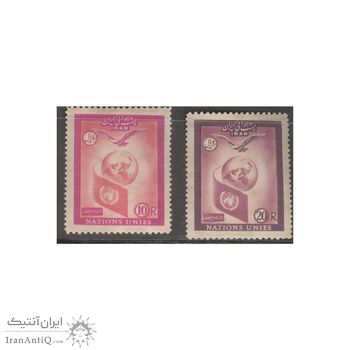 تمبر روز ملل متحد (سری پنجم ) 1336 - محمدرضا شاه تمبر روز ملل متحد (سری پنجم ) 1336 - محمدرضا شاه