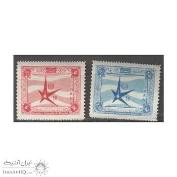 تمبر نمایشگاه جهانی بروکسل 1337 - محمدرضا شاه