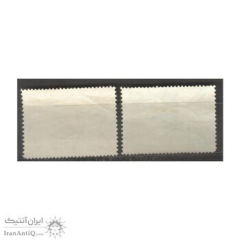 تمبر نمایشگاه جهانی بروکسل 1337 - محمدرضا شاه