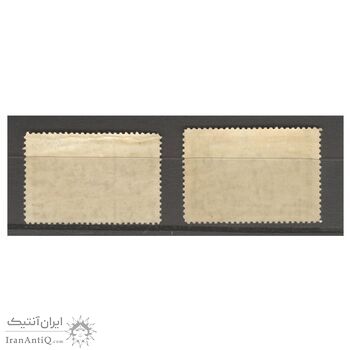 تمبر دیدار اولاف پنجم پادشاه نروژ از ایران 1343 - محمدرضا شاه