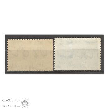 تمبر عروسی محمدرضا شاه و فرح دیبا 1339 - محمدرضا شاه