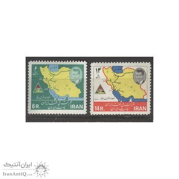 تمبر سالگرد ملی شدن نفت 1343 - محمدرضا شاه