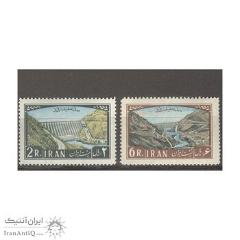 تمبر سد سفید رود 1341 - محمدرضا شاه