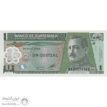 اسکناس 1 گواتزال 2012 جمهوری - تک - UNC66 - گواتمالا