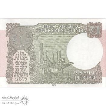 اسکناس 1 روپیه 2017 جمهوری - تک - UNC64 - هند
