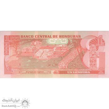 اسکناس یک لمپیرا 2008 (بدون نوار عمودی) جمهوری - تک - UNC64 - هندوراس