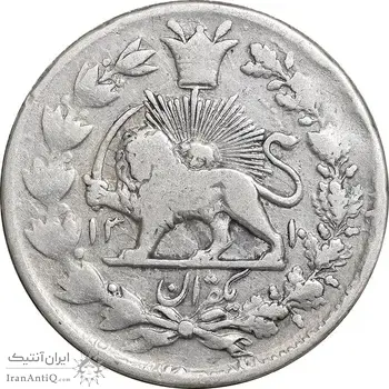 سکه 1 قران 1310 - EF40 - ناصرالدین شاه