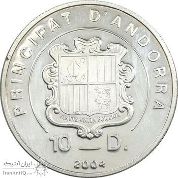 مدال یادبود پاپ ژان پل دوم 2004 - PF62 - آندورا