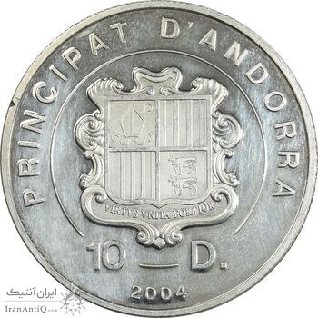 مدال یادبود پاپ ژان پل دوم 2004 - PF62 - آندورا