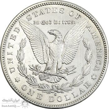 سکه یک دلار 1881S مورگان - MS63 - آمریکا