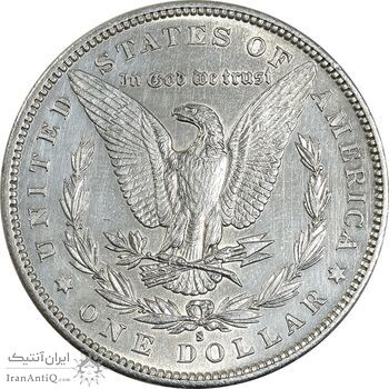 سکه یک دلار 1881S مورگان - MS63 - آمریکا