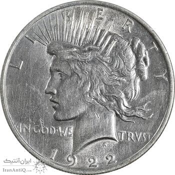 سکه یک دلار 1922 صلح - MS62 - آمریکا