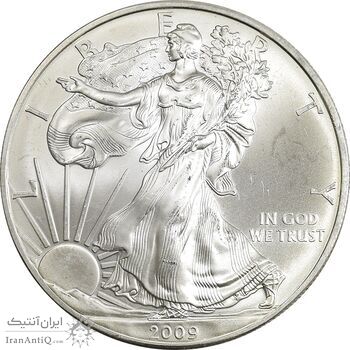 مدال یادبود 1 دلار 2009 عقاب - PF63 - آمریکا