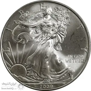 مدال یادبود 1 دلار 2009 عقاب - PF63 - آمریکا