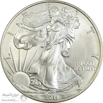 مدال یادبود 1 دلار 2011 عقاب - PF64 - آمریکا