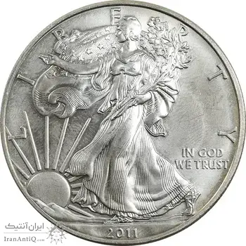 مدال یادبود 1 دلار 2011 عقاب - PF64 - آمریکا