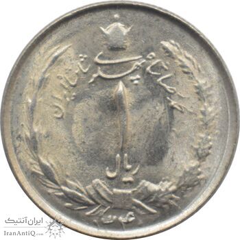 سکه 1 ریال دو تاج 1340 محمد رضا شاه پهلوی