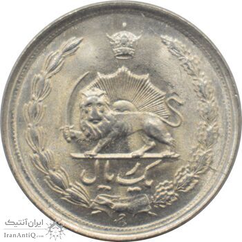 سکه 1 ریال دو تاج 1340 محمد رضا شاه پهلوی