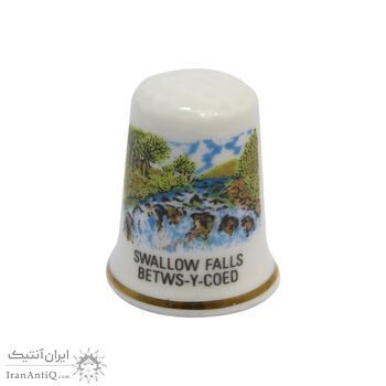 انگشتانه چینی قدیمی طرح آبشار سوالو - کد 006602