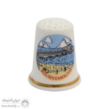 انگشتانه چینی قدیمی طرح شهر بورنموث - کد 006604