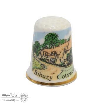 انگشتانه چینی قدیمی طرح روستا بایبری - کد 006606