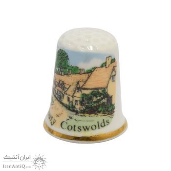 انگشتانه چینی قدیمی طرح روستا بایبری - کد 006606