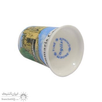 انگشتانه چینی قدیمی طرح قلعه بوماریس - کد 006609