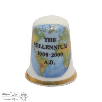 انگشتانه چینی قدیمی طرح جشن هزاره میلادی - کد 006610