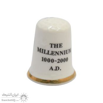 انگشتانه چینی قدیمی طرح جشن هزاره میلادی - کد 006610