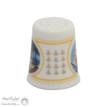 انگشتانه چینی قدیمی طرح کشتی - کد 006618