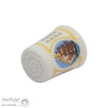 انگشتانه چینی قدیمی طرح کشتی - کد 006618