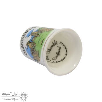 انگشتانه چینی قدیمی طرح گلستونبری - کد 006593