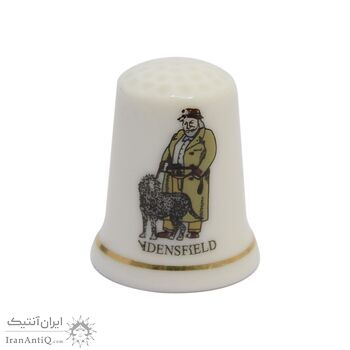 انگشتانه چینی قدیمی طرح کاراگاه - کد 006616