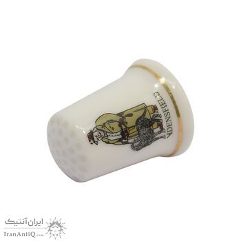 انگشتانه چینی قدیمی طرح کاراگاه - کد 006616