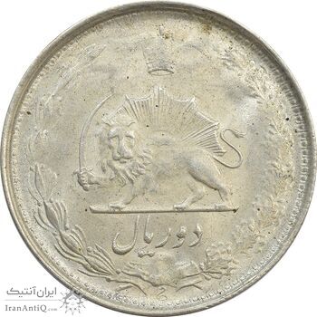 سکه 2 ریال 1323 - MS63 - محمد رضا شاه سکه 2 ریال 1323 - MS63 - محمد رضا شاه