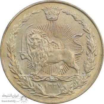 سکه 100 دینار 1337 - MS64 - احمد شاه