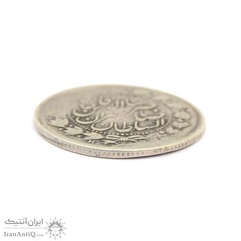 سکه 2000 دینار 1305 (دو ضرب) صاحبقران - VF25 - ناصرالدین شاه