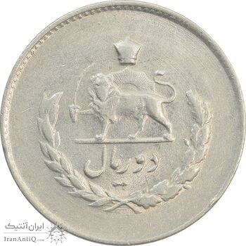 سکه 2 ریال 1335 مصدقی - MS63 - محمد رضا شاه