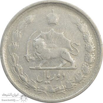 سکه 2 ریال 1340 - VF25 - محمد رضا شاه سکه 2 ریال 1340 - VF25 - محمد رضا شاه