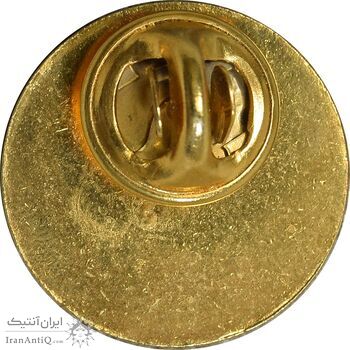 نشان مسابقات جهانی وزنه برداری تهران 1344 - با پک - UNC - محمد رضا شاه