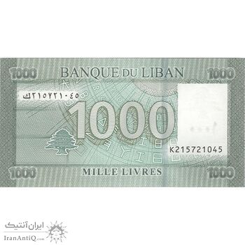 اسکناس 1000 لیره 2016 جمهوری - تک - UNC63 - لبنان