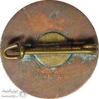 سنجاق سینه برنزی با نقوش هندسی - EF