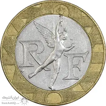 سکه 10 فرانک 1992 جمهوری کنونی - EF45 - فرانسه