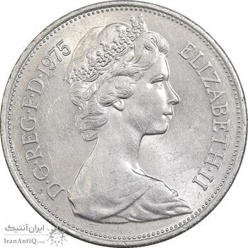 سکه 10 نیو پنس 1975 الیزابت دوم - MS61 - انگلستان